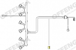 Kabelboom Verstuiver-Motor E60/E61 Diesel 6-Cil.