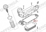 Afdichtring tbv Oliefilterhuis/ warmtewisselaar