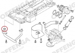 O-ring tbv olieleiding uitlaatzijde E39 M5