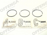 Set zuigerveren voor 1 zuiger E36/E34 TD/TDS