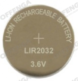 Batterij 3,6 Volt Lithium LIR2032 Oplaadbaar