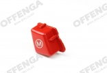 M-knop afdekking rood