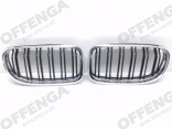 Grilldeelset Hoogglans zwart + Chroom E90/E91LCI