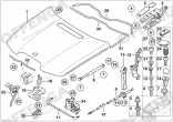 Motorkaphaak / ontgrendeling E65