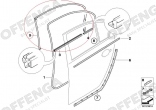 Portierafdichting E60 rechtsachter